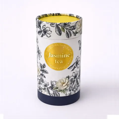 Botanical Tea Sachet Packaging Cylinder view 2