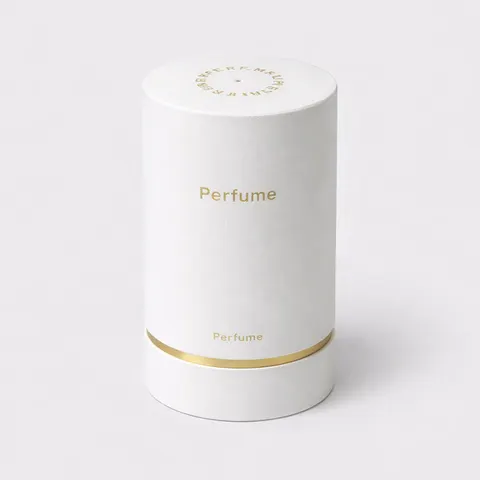 Perfume Presentation Cylinder with Banded Lid view 2