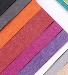 Textured paper selection visual sample