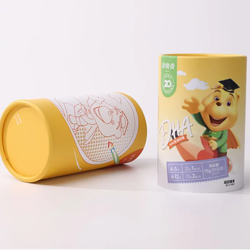 Illustrated Chocolate Packaging Tubes — photographed packaging reference 95.