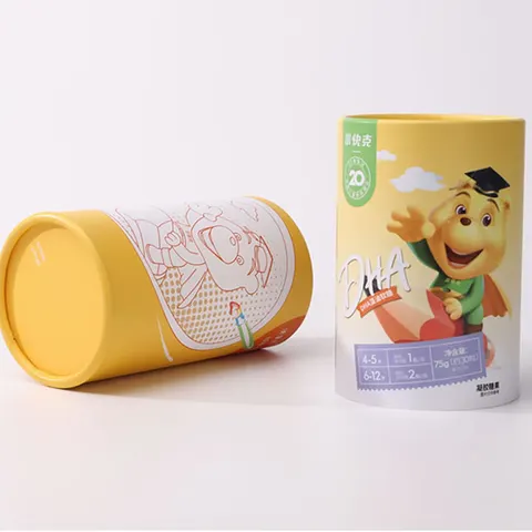 Illustrated Chocolate Packaging Tubes view 1