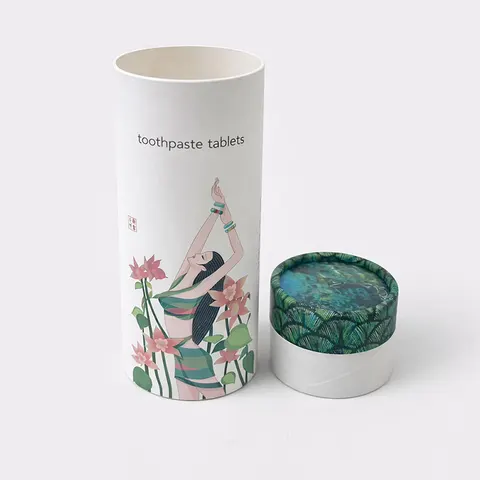 Toothpaste Tablet Paper Tube Packaging view 2