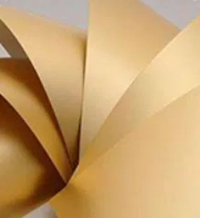 Gold-colored card visual sample
