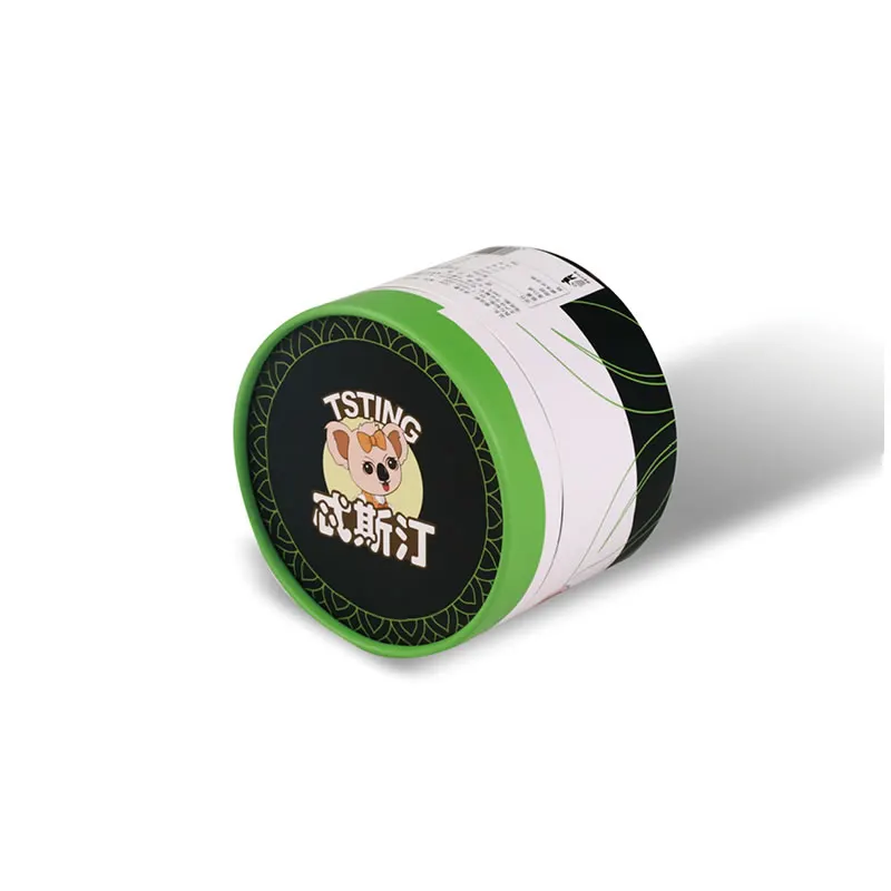 Wide Snack & Tea Packaging Cylinder — photographed packaging reference 97.