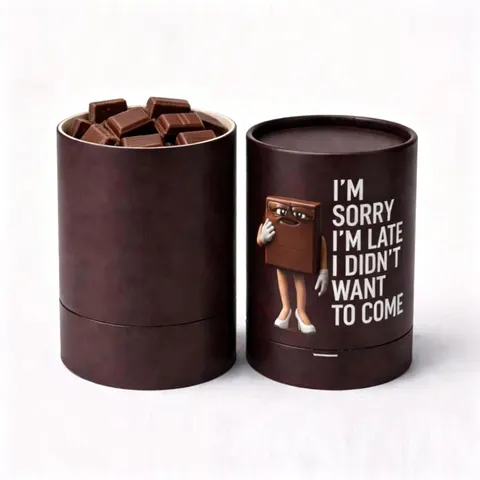 Custom Printed Consumer Product Paper Cylinder view 1