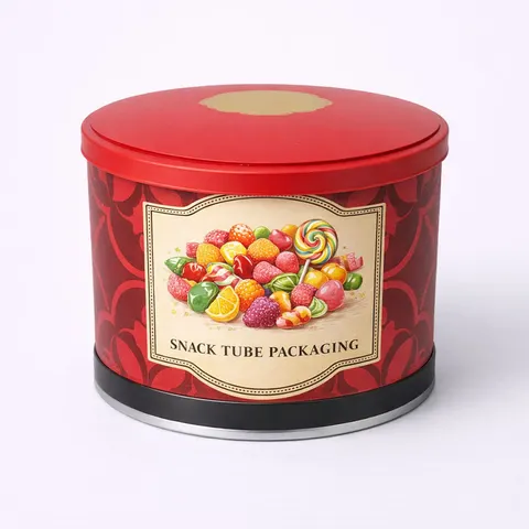 Shallow Candy Gift Tube with Printed Body view 3