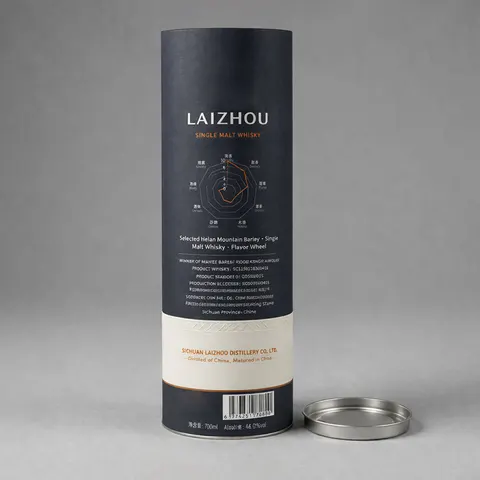 Whisky Bottle Paper Tube Packaging view 3