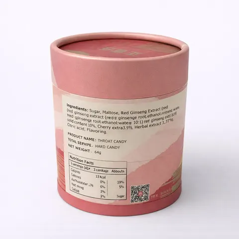 Round Gift Tube for Individually Wrapped Candy view 2