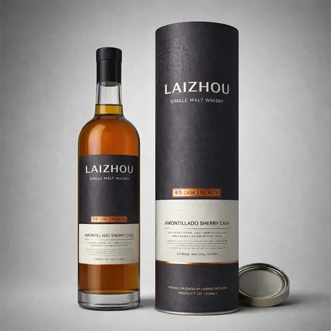 Whisky Bottle Paper Tube Packaging view 1