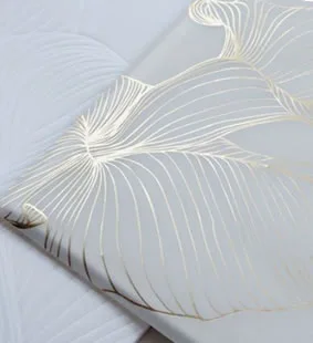 Gold stamping surface treatment example