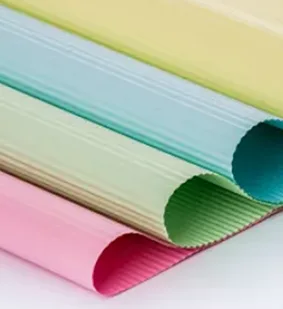 Colored paper selection visual sample