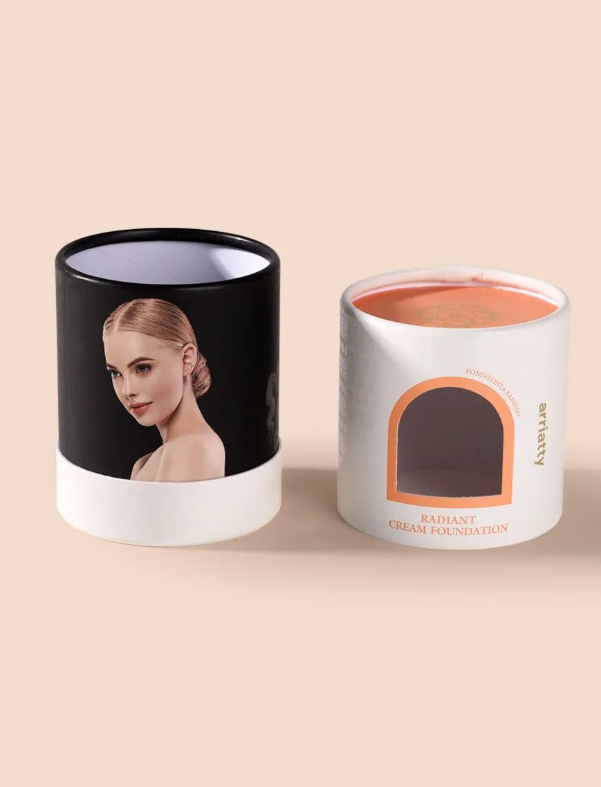 Window paper tube packaging structure