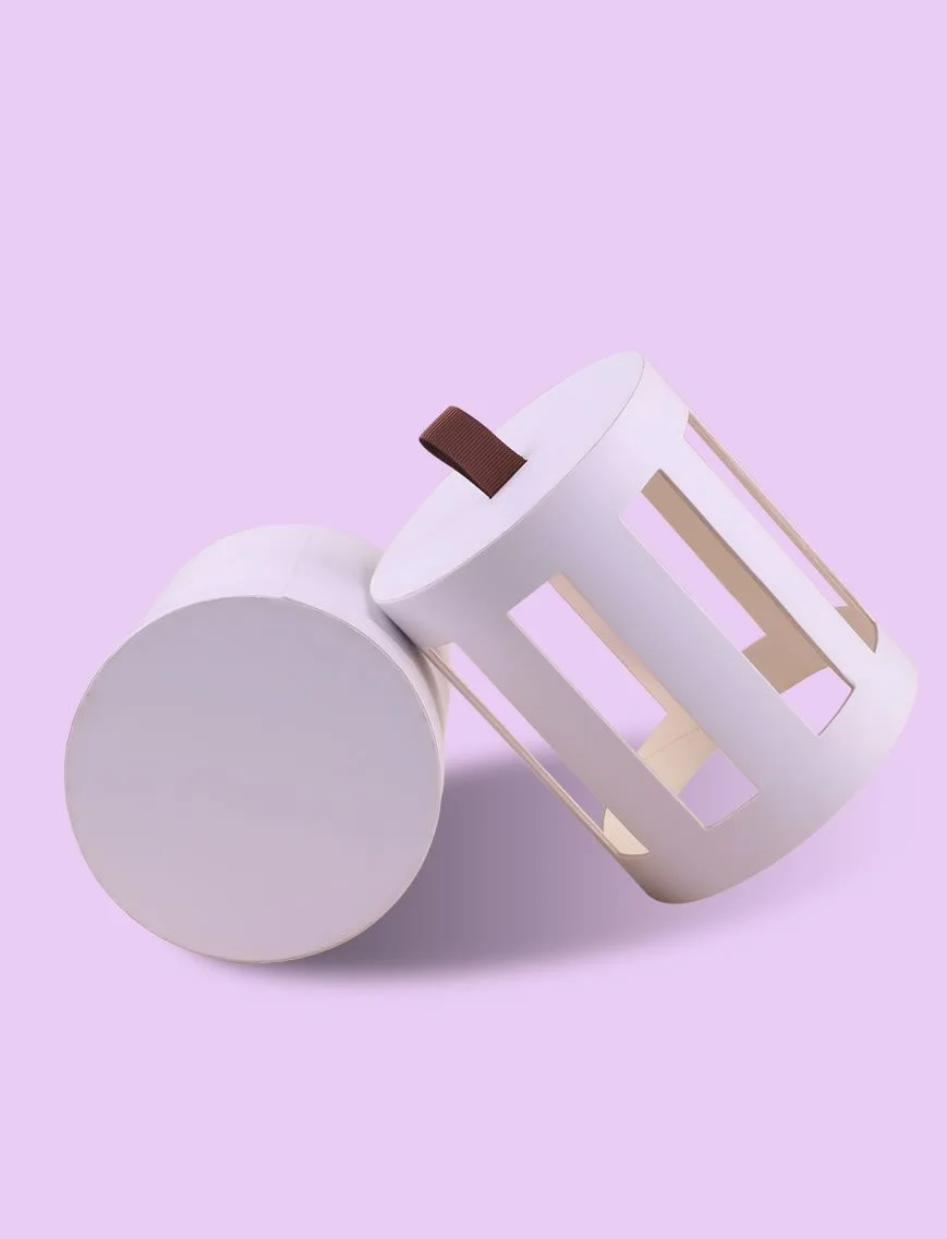 Custom lid paper tube packaging structure