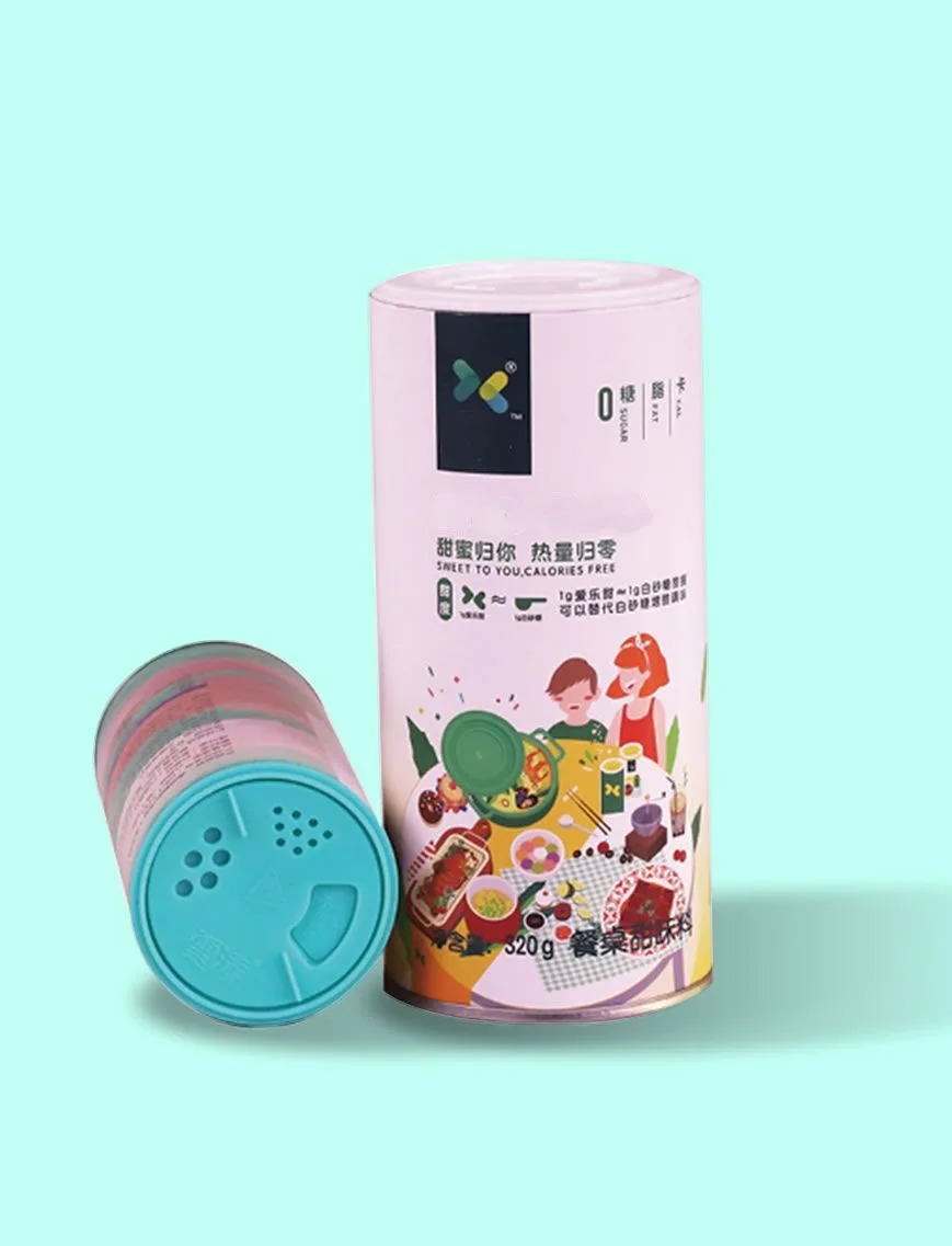 Shaker paper tube packaging structure
